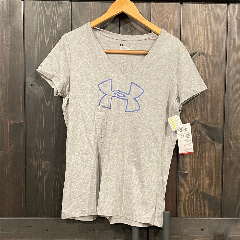 Under Armour Women's Heather Gray V-Neck Tee